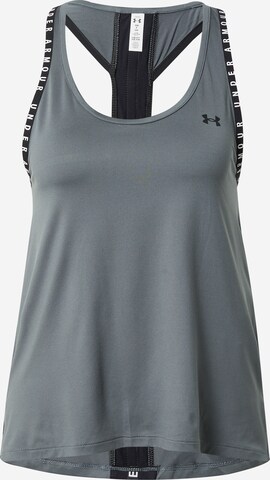 UNDER ARMOUR Sportovní top – šedá: přední strana