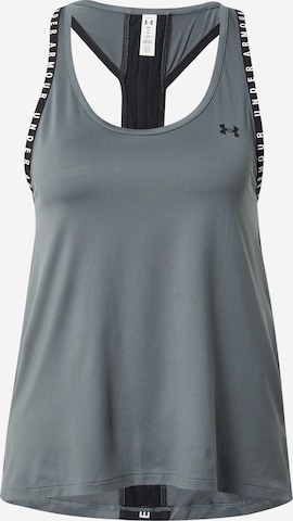 UNDER ARMOUR Sporttop in Grijs: voorkant