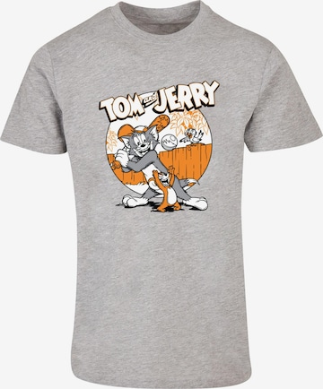 ABSOLUTE CULT Shirt 'Tom and Jerry - Baseball' in Grijs: voorkant