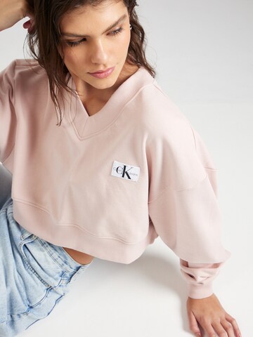 Calvin Klein Jeans Свитшот в Ярко-розовый