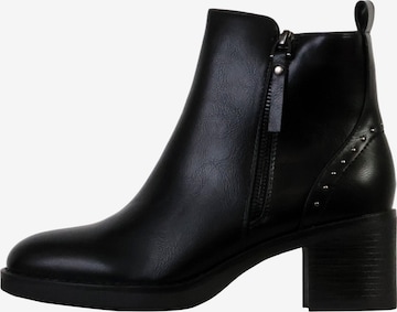 Bottines The Divine Factory en noir : devant