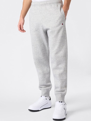 Tapered Pantaloni de la Champion Authentic Athletic Apparel pe gri: față