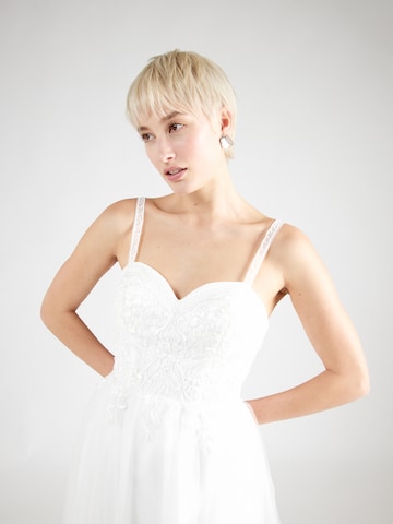 Robe de soirée Laona en blanc