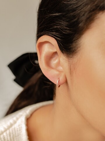 Hey Happiness Oorbellen 'Duo Hoops' in Goud