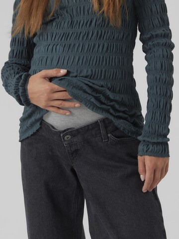MAMALICIOUS Wide leg Jeans 'Jada' in Grey