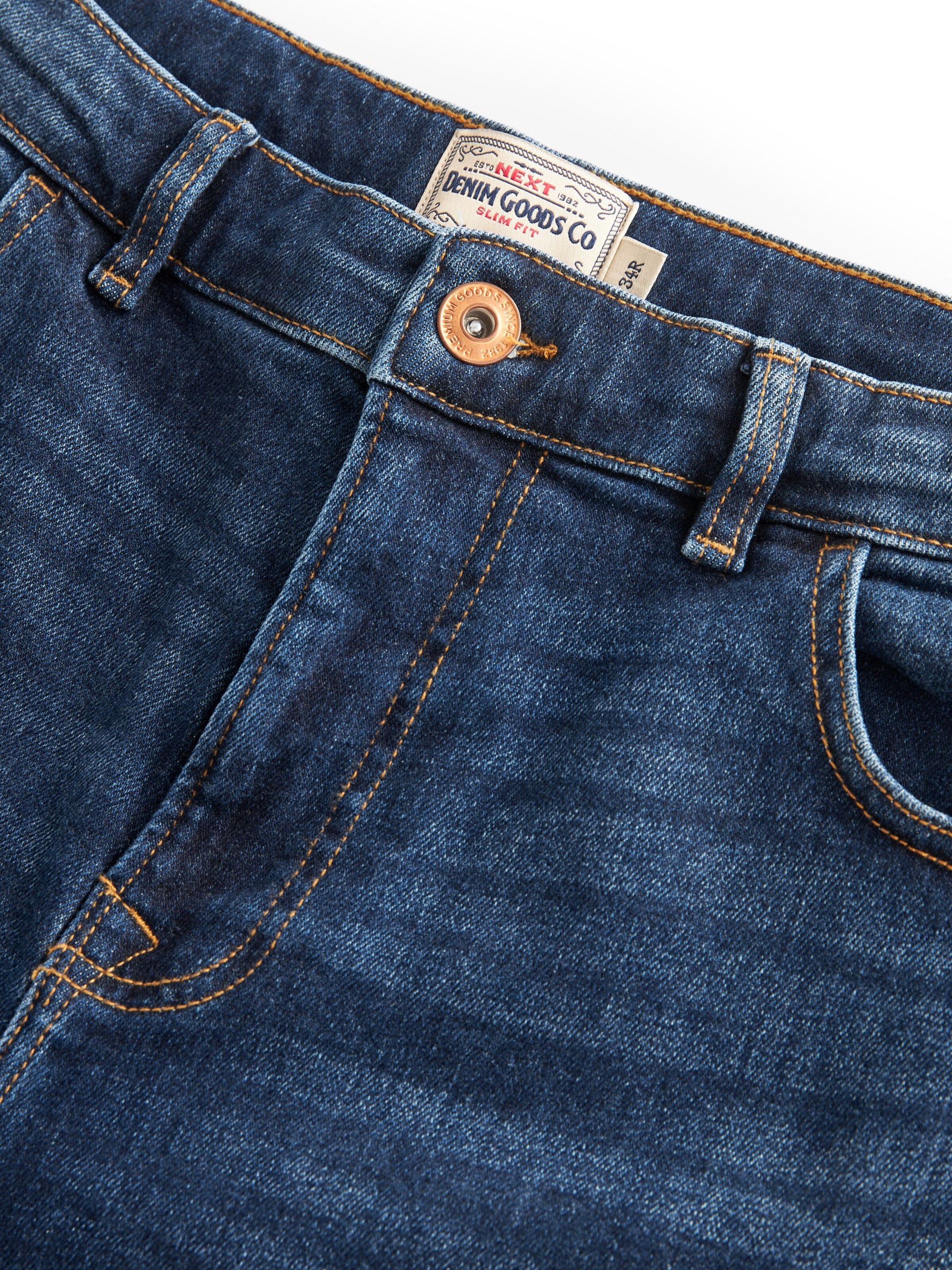 Next Slimfit Kavbojke | modra barva