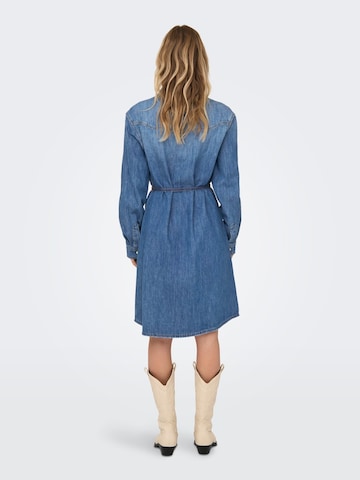 ONLY Shirt dress 'ONLGillo' in Blue