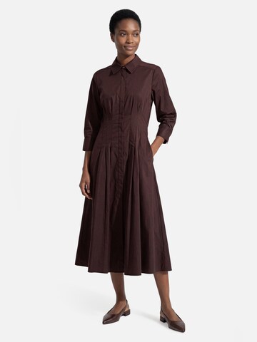 Ambiance Shirt Dress in Brown: front