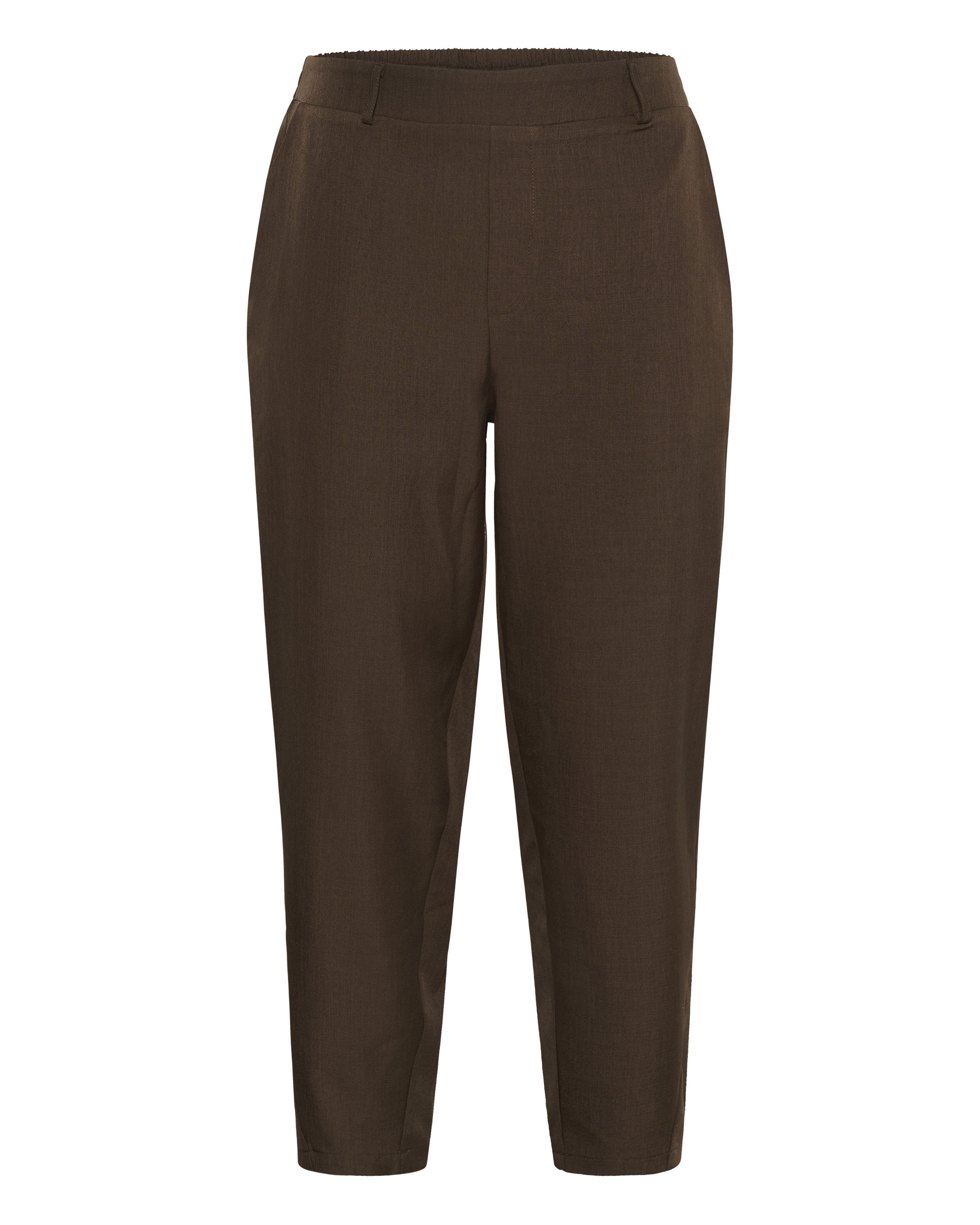 KAFFE CURVE Loosefit Broek 'KCVictoria' in Bruin: voorkant