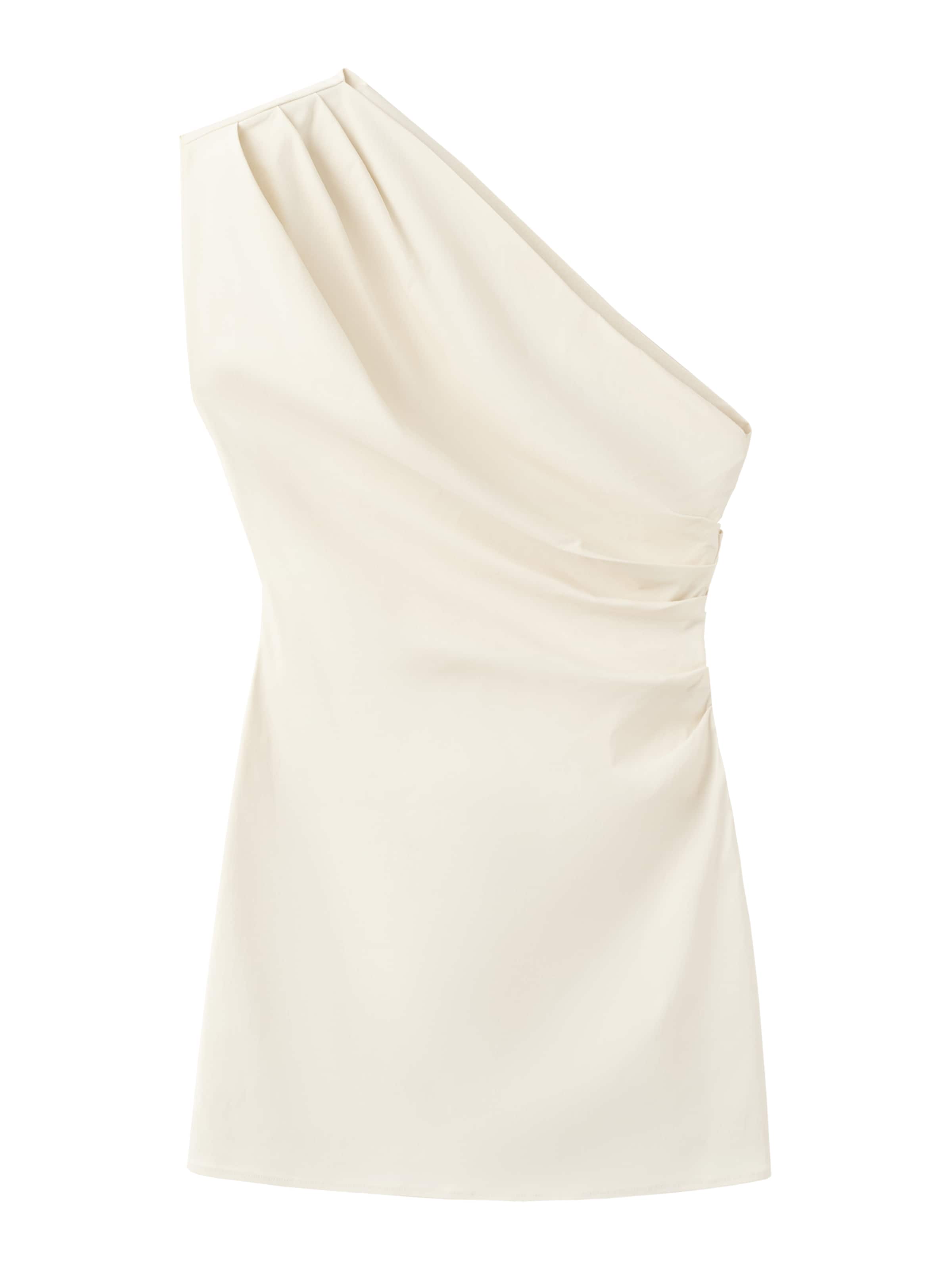 Robe de cocktail 'KNOTY' MANGO en blanc : devant