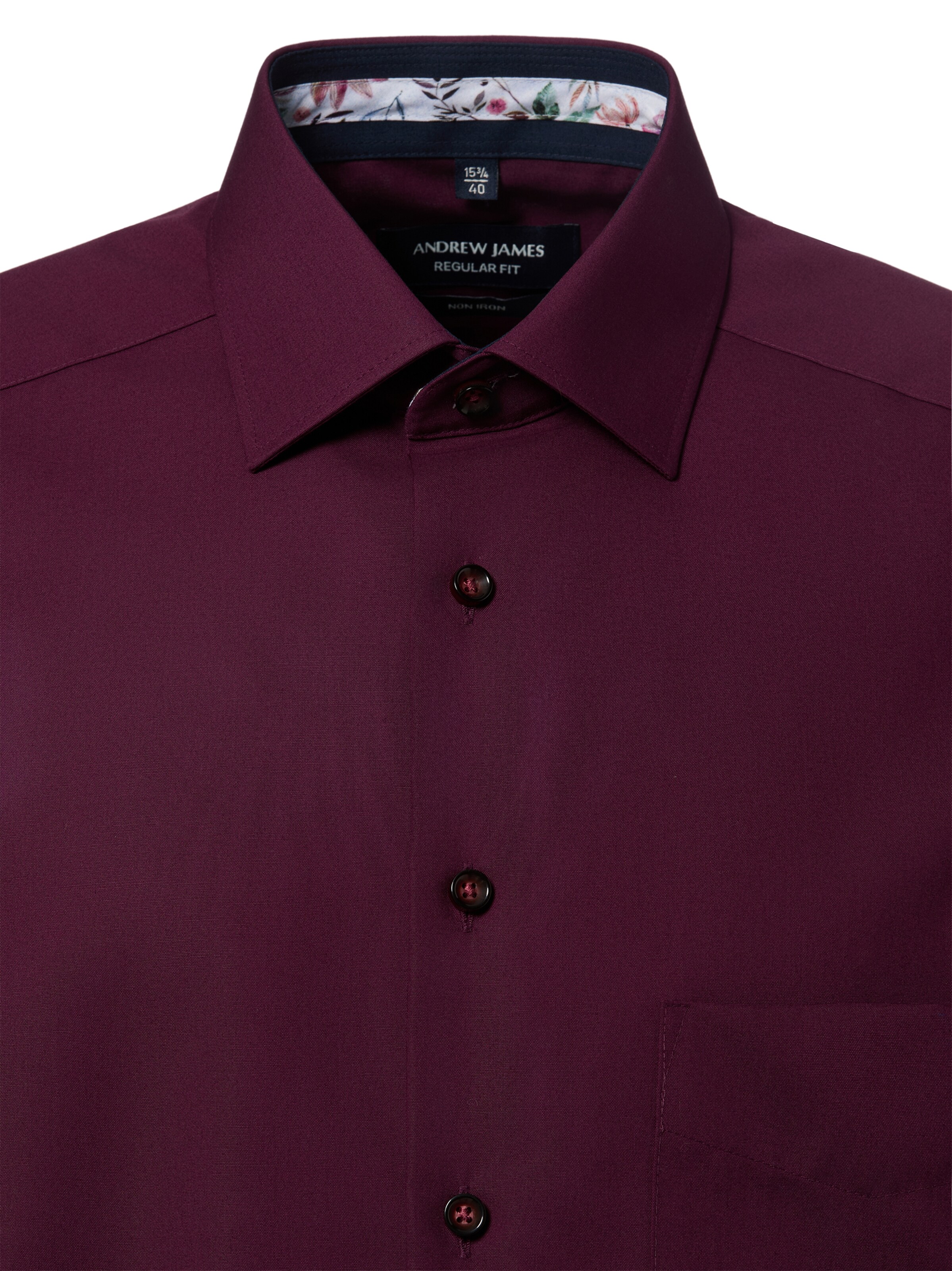 Andrew James Regular fit Zakelijk overhemd in Lila