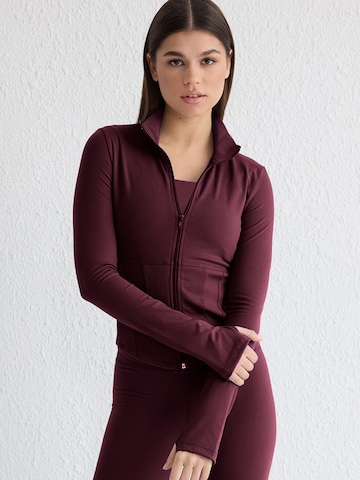 Trendyol Sportief sweatvest in Rood: voorkant