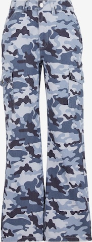 DEF Cargo Jeans in Blue: front