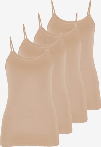 Nina von C. Undershirt 'Motion' in Beige: front