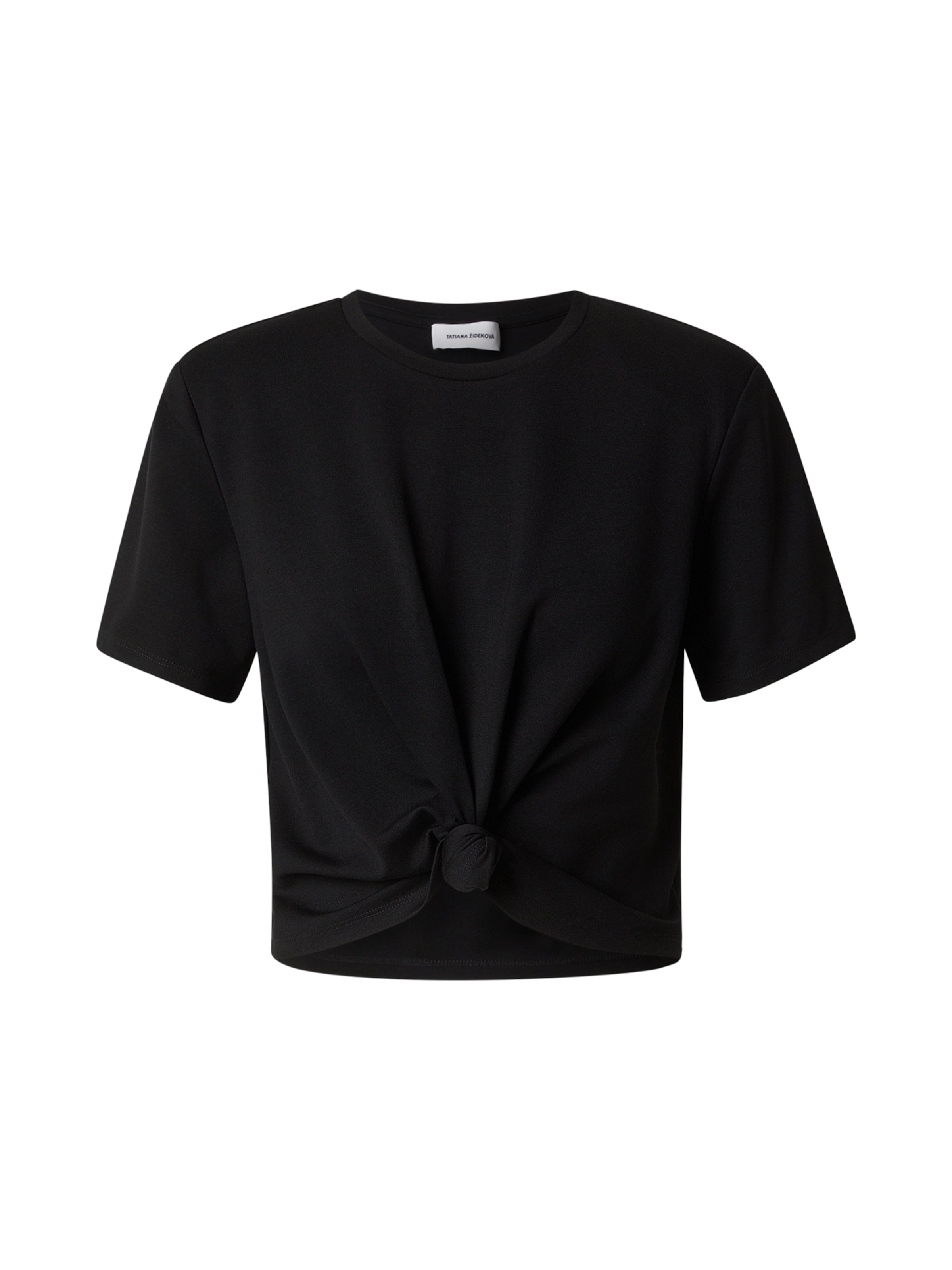 T-shirt Tatiana Zidekova en noir : devant
