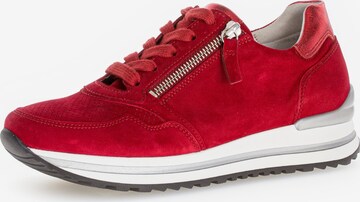 GABOR Sneakers laag in Rood: voorkant