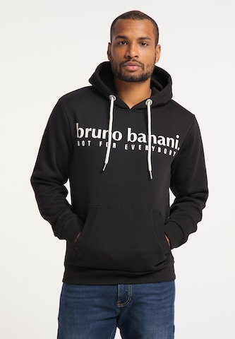 Bruno Banani Sweatshirt 'Young' in Zwart: voorkant
