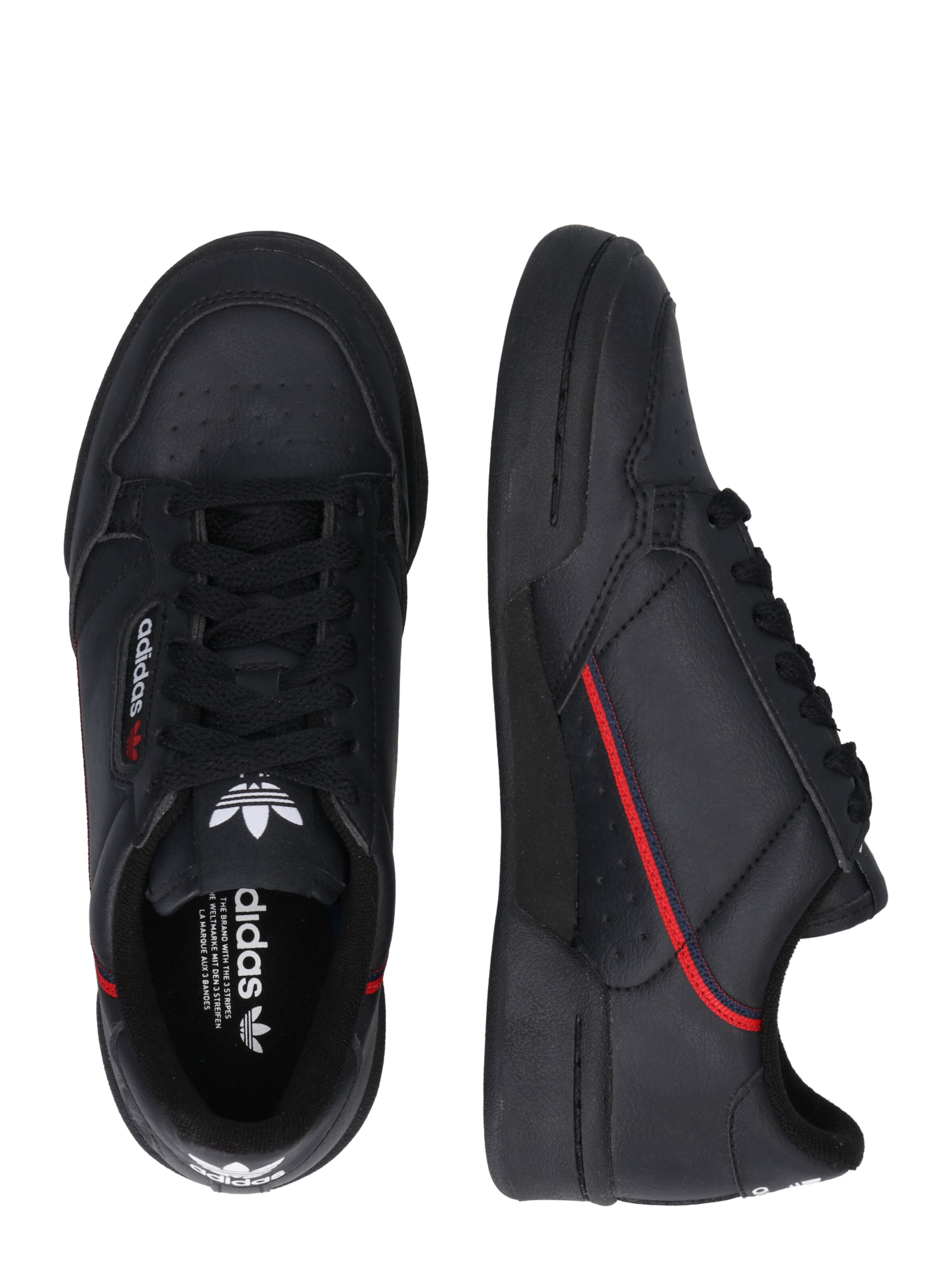 ADIDAS ORIGINALS Σνίκερ χαμηλό 'Continental 80' σε μαύρο