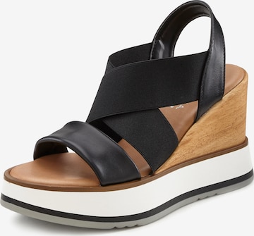 LASCANA Strap Sandals in Black: front