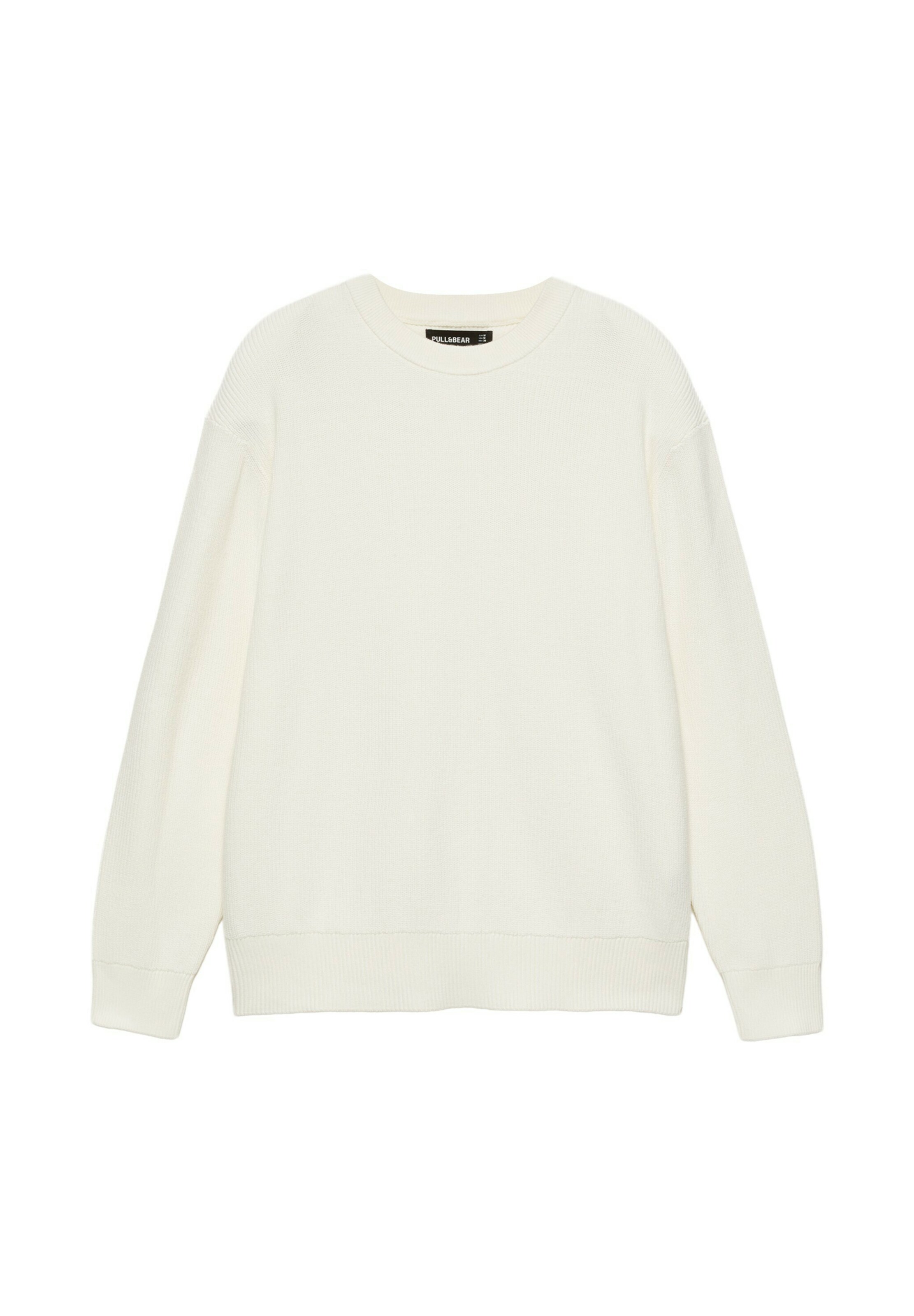 Pull&Bear Neulepaita värissä valkoinen: etupuoli
