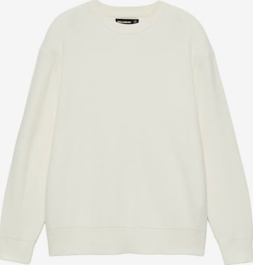 Pull&Bear Neulepaita värissä valkoinen: etupuoli