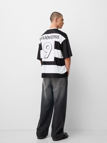 Bershka Shirt in Zwart