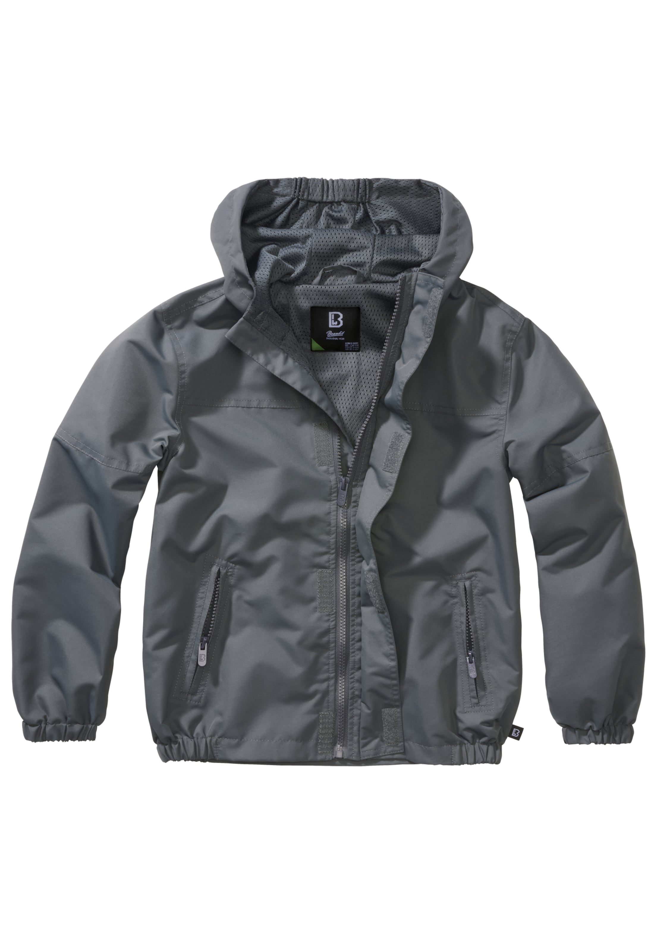 Brandit Демисезонная куртка в Серый: спереди