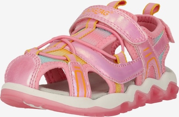 ZigZag Sandal 'Jugoe' in Pink: front