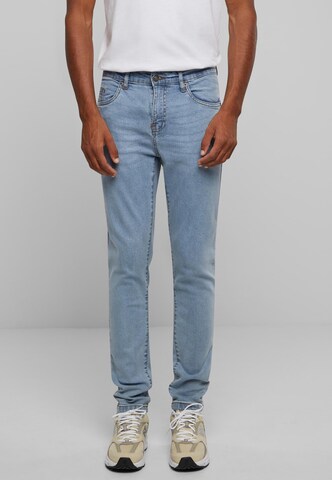 Urban Classics Tapered Jeans in Blauw: voorkant