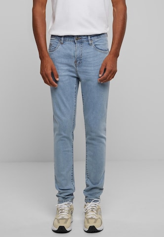 Urban Classics Tapered Jeans in Blauw: voorkant