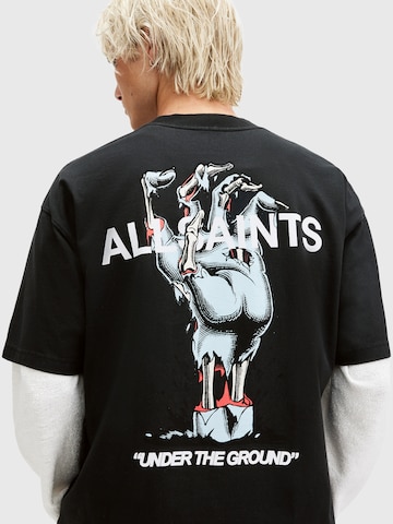 AllSaints Shirt 'UNDERGANG' in Black