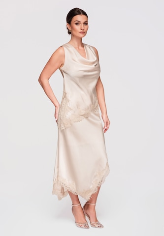 Ombre Top 'Satynowa' in Beige