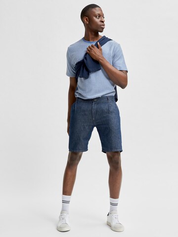 SELECTED HOMME Regular Shorts 'Clay' in Blau
