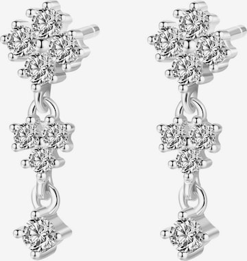 Hey Happiness - Pendientes 'Cascading Blossom' en plata: frente