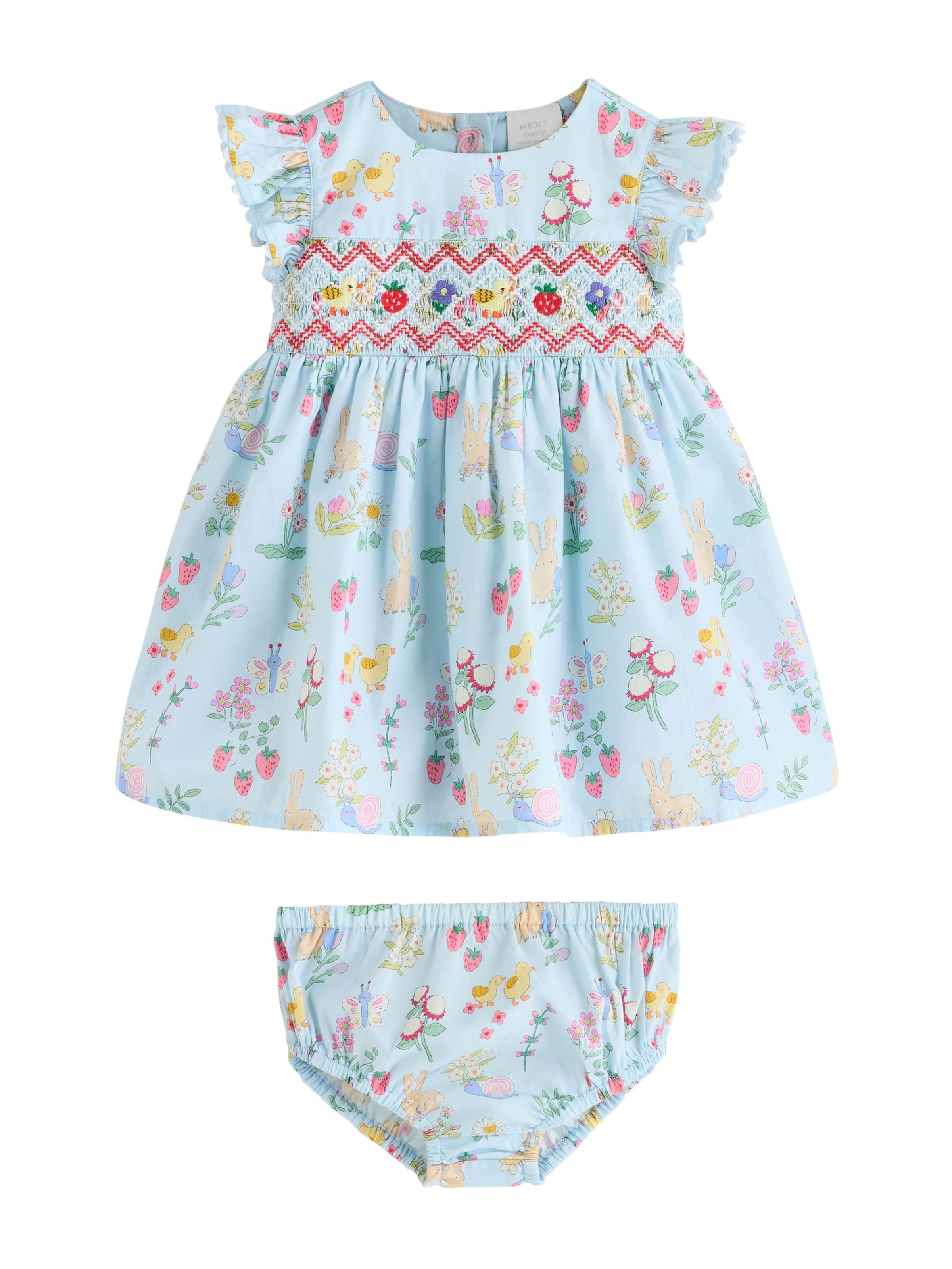 Next - Vestido en azul: frente