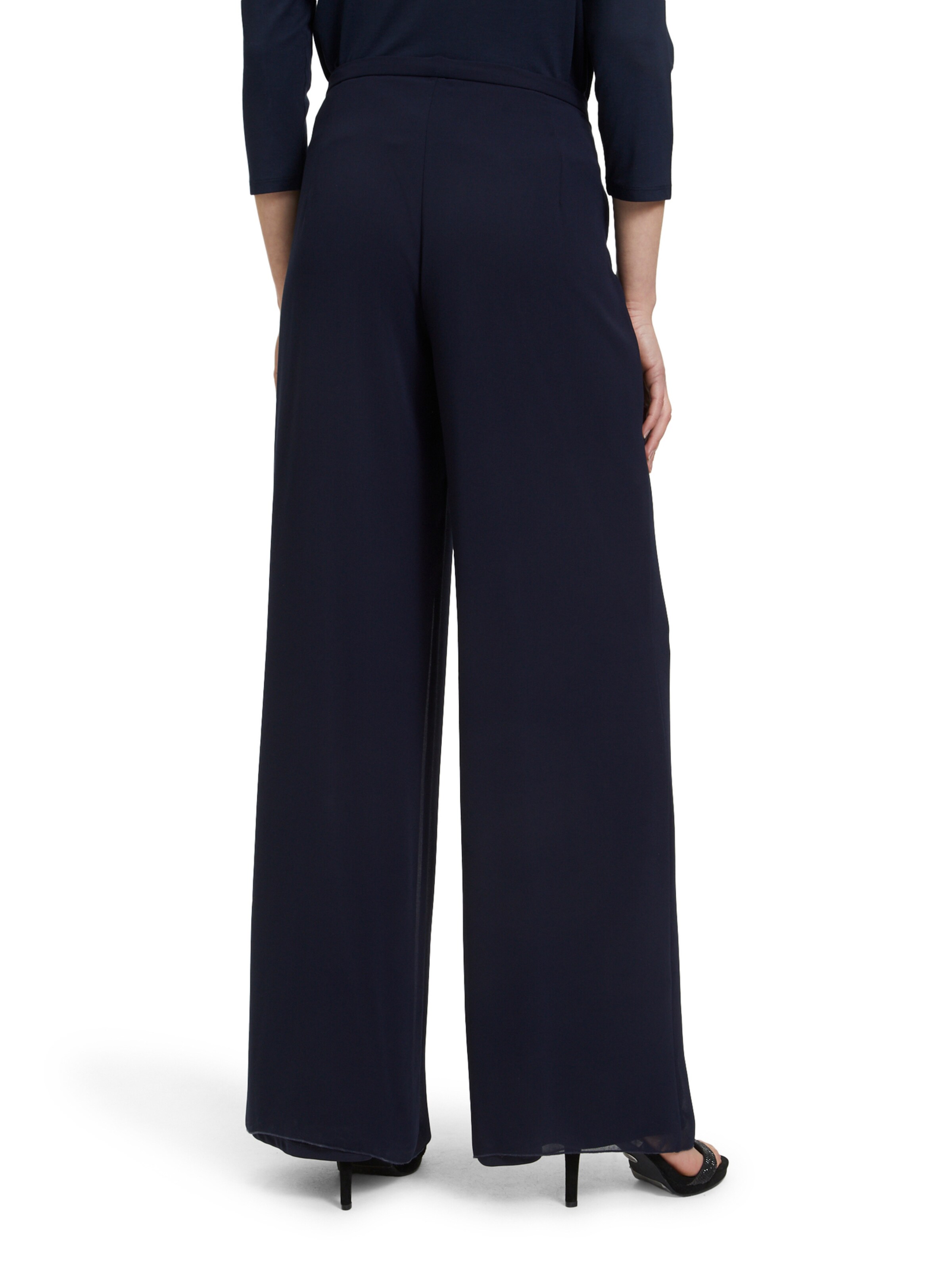 Vera Mont Wide Leg Marlene-Hose mit weitem Bein in Blau