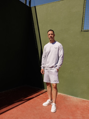 DAN FOX APPAREL Свободный крой Штаны 'Carl' в Серый