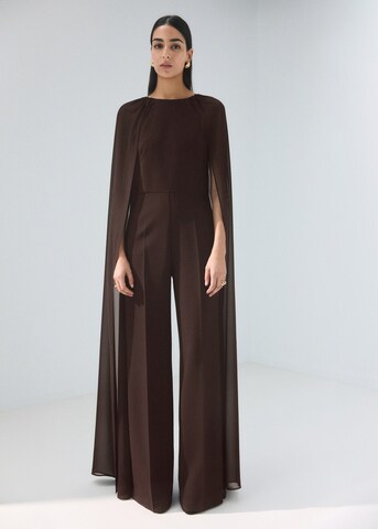 MANGO Jumpsuit 'Faby-a' in Brown: front