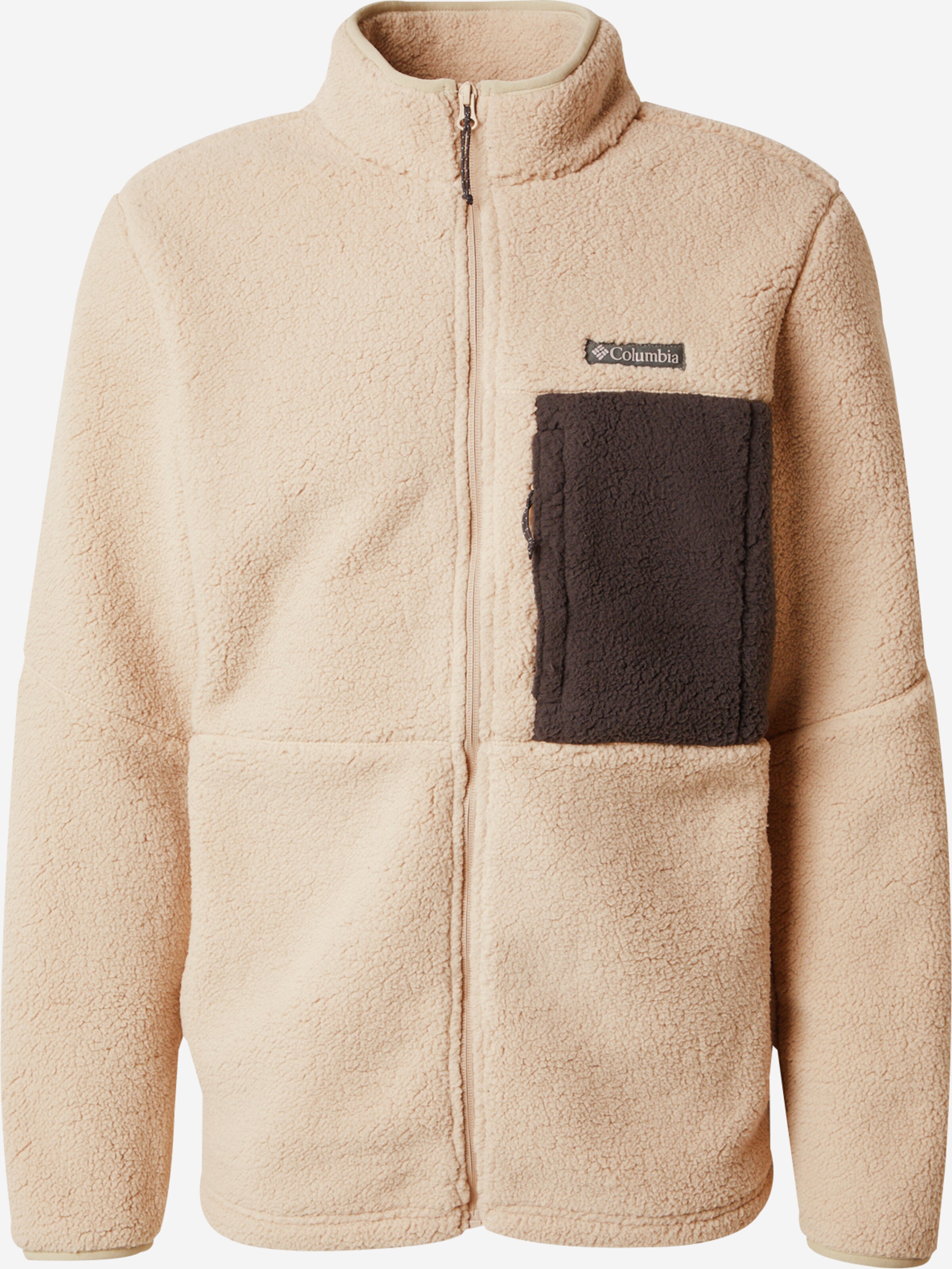 COLUMBIA Athletic fleece jacket Mountainside in Light Brown ABOUT YOU