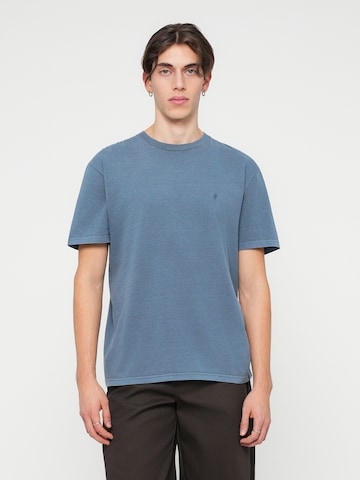 Volcom Tričko 'SOLID STONE' - Modrá: predná strana