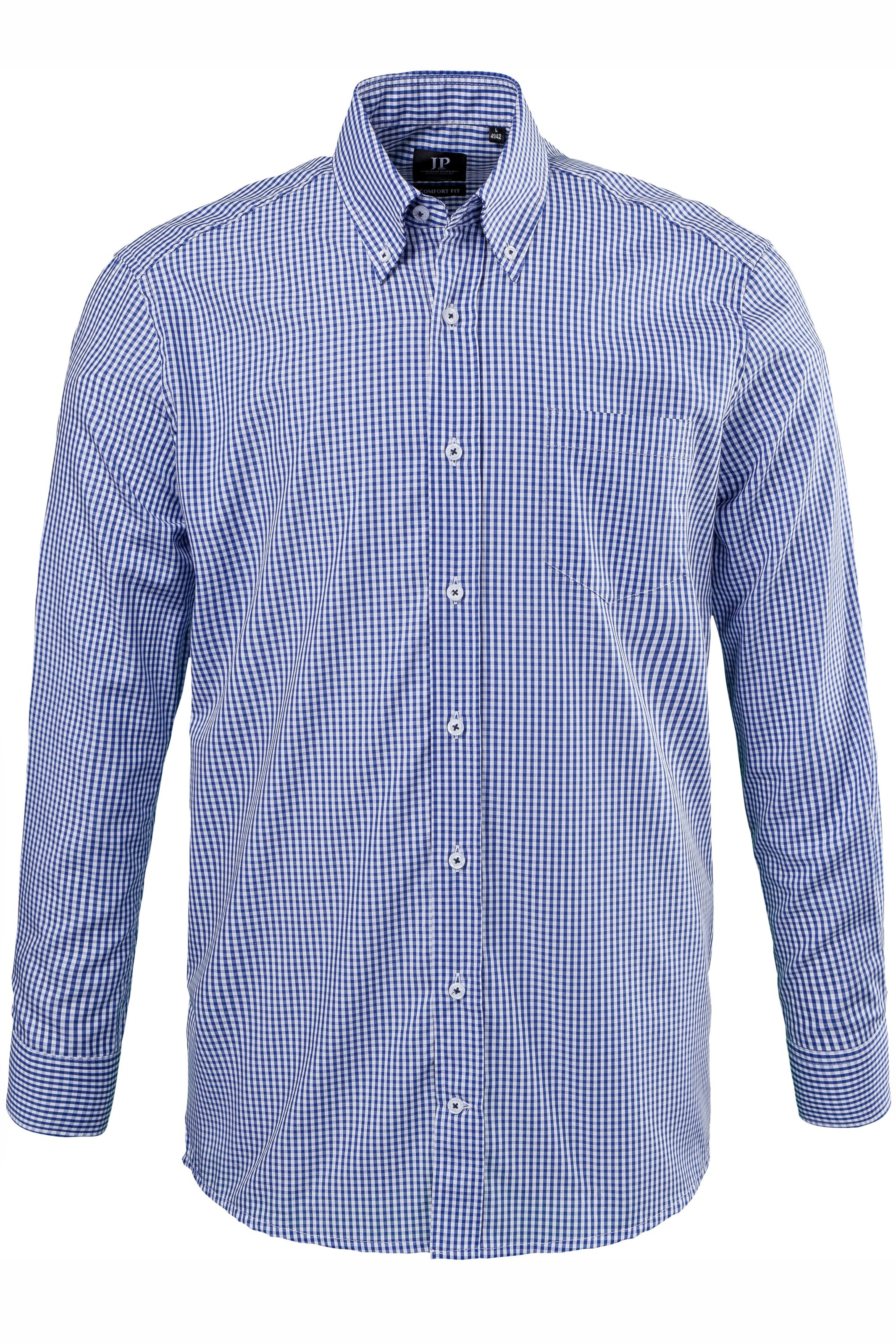 JP1880 Comfort fit Button Up Shirt in Blue: front