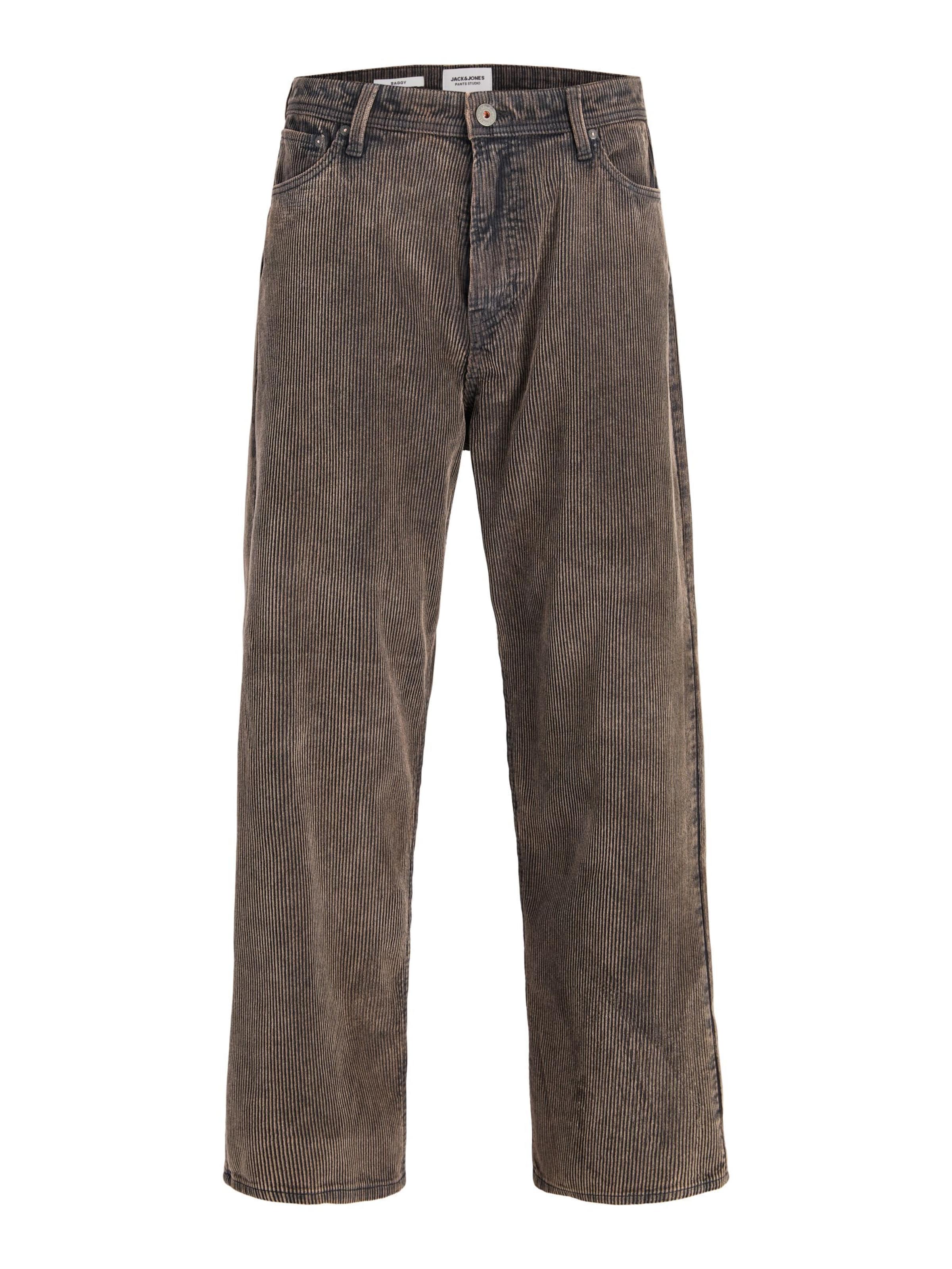 melns JACK & JONES Baggy Bikses 'JPSTAlex Original': no priekšpuses
