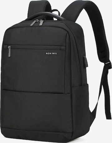 Aoking Backpack in Black: front