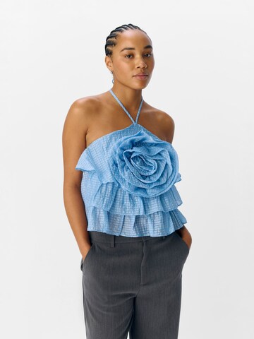 OBJECT Top 'OBJBritney' in Blauw: voorkant