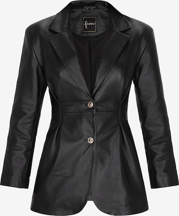 fainaPrijelazna jakna - crna boja: prednji dio