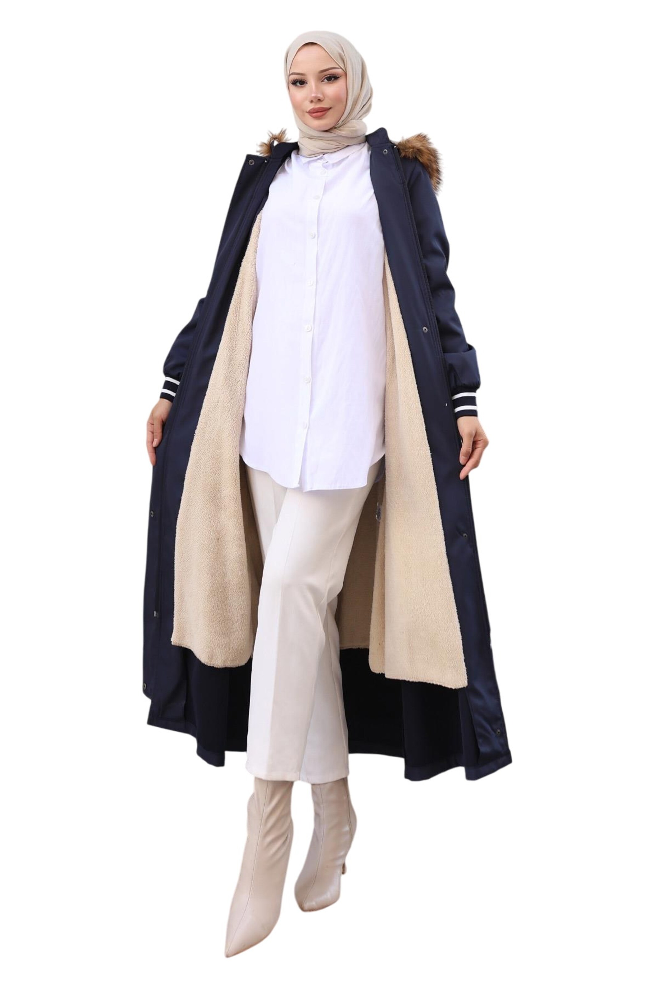 MODAMIHRAM Winter Parka in Blue