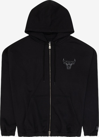NEW ERA Zip-Up Hoodie 'CHIBUL' in Black: front