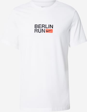 NIKE Функциональная футболка 'CITY MRTH' в Белый: спереди