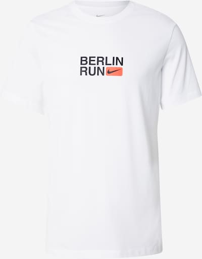 Sportiniai marškinėliai 'CITY MRTH' iš NIKE, spalva – oranžinė / raudona / juoda / balta, Prekių apžvalga