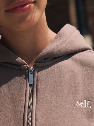 self. Tepláková bunda - Hnedá